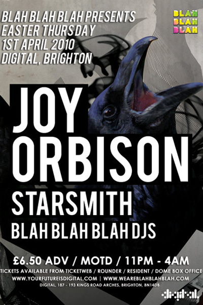 Blah Blah Blah presents… Joy Orbison