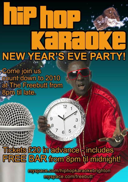 NYE! A free bar with the guys from Hip Hop Karaoke?