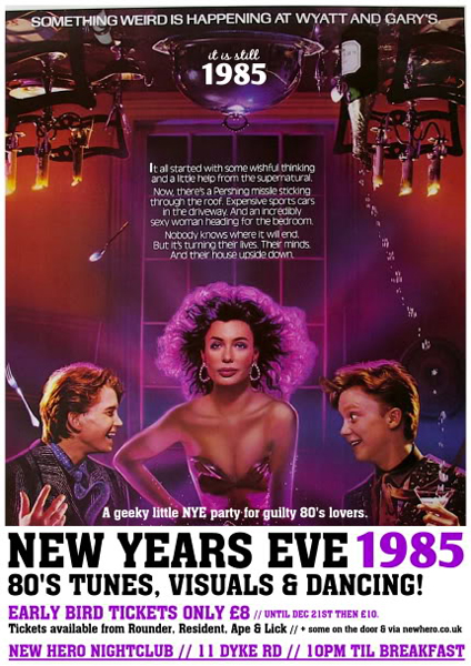New Year’s Eve: It Is Still 1985!