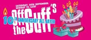 Read more about the article Off The Cuff, 10th Anniversary All ­Dayer  – The Basement, Sat Sept 26th