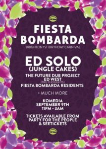 Read more about the article Fiesta Bombarda’s first anniversary bonanza in Brighton – September 9 @ Komedia!  
