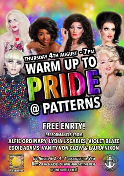 Warm up to Pride @ Patterns