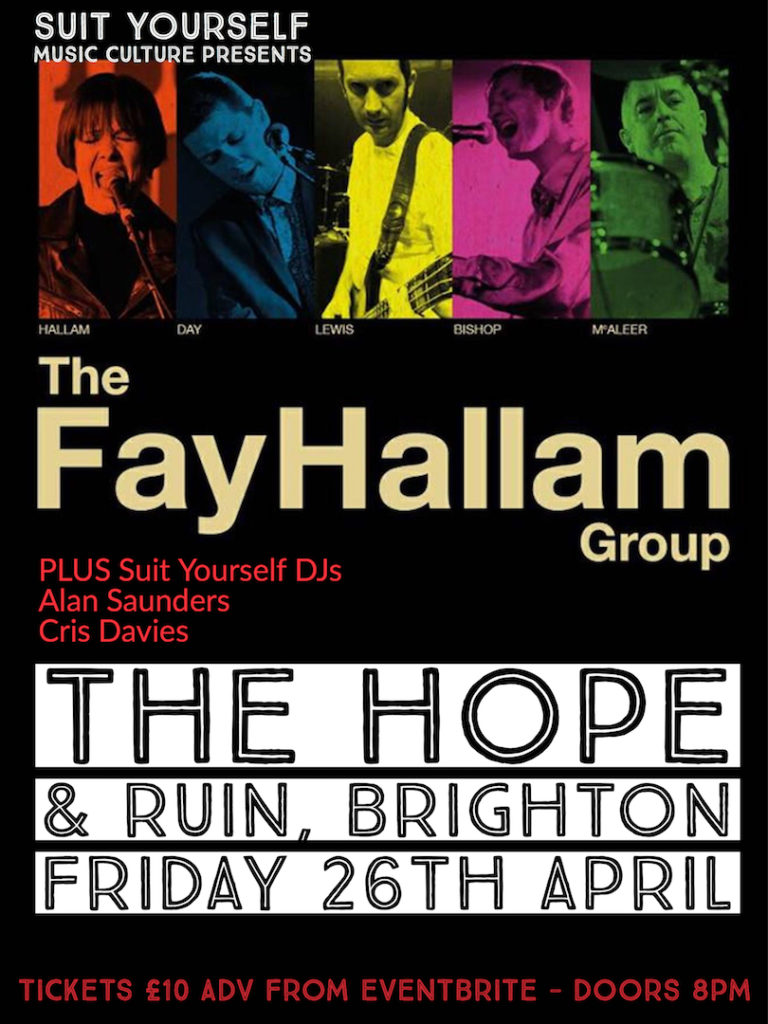 The Fay Hallam Group – Live in BRIGHTON – Plus DJs