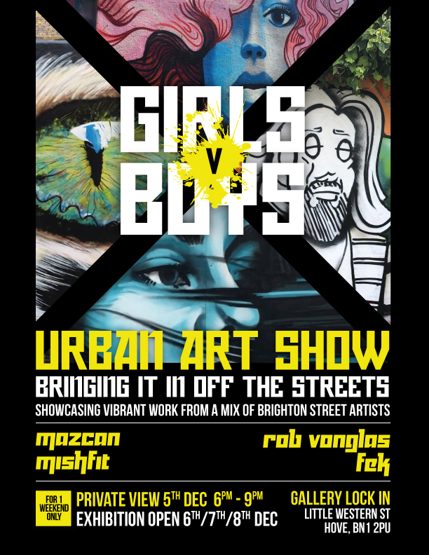 Girl V Boys : Urban Art Show @ Gallery Lock In