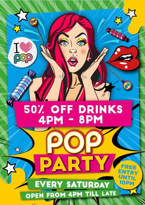 Pop Party Saturdays!