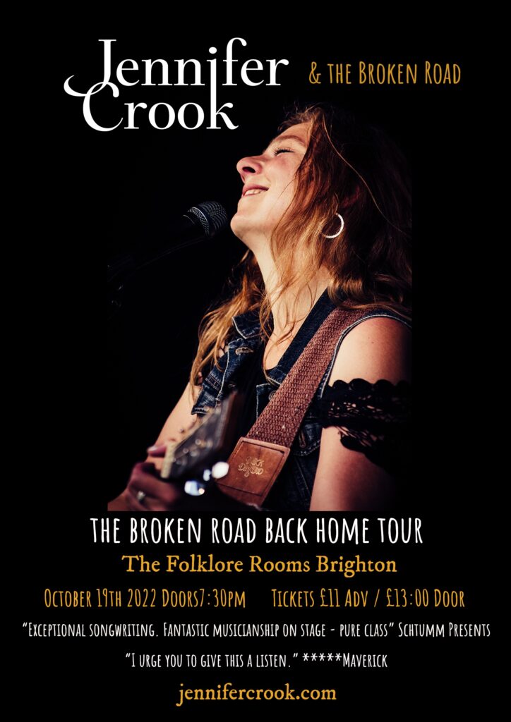 Jennifer Crook and the Broken Road @ The Folklore Rooms