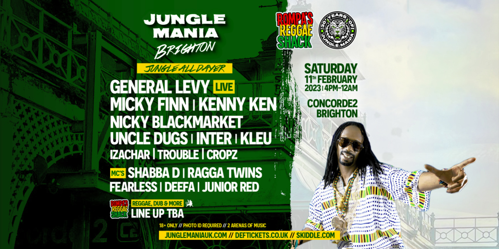 Jungle Mania Brighton All Dayer