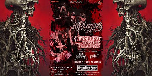 10 Plagues + Basement Torture Killings + Eyes Of The Nocturne & Killerkorp