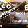 TACO THURSDAYS: Tacos & Tapas