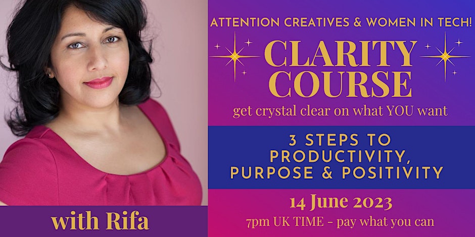 Refigure: Clarity Workshop for creatives, freelancers and women in tech