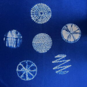 Japanese Shibori Resist Stitching with Indigo Dyeing