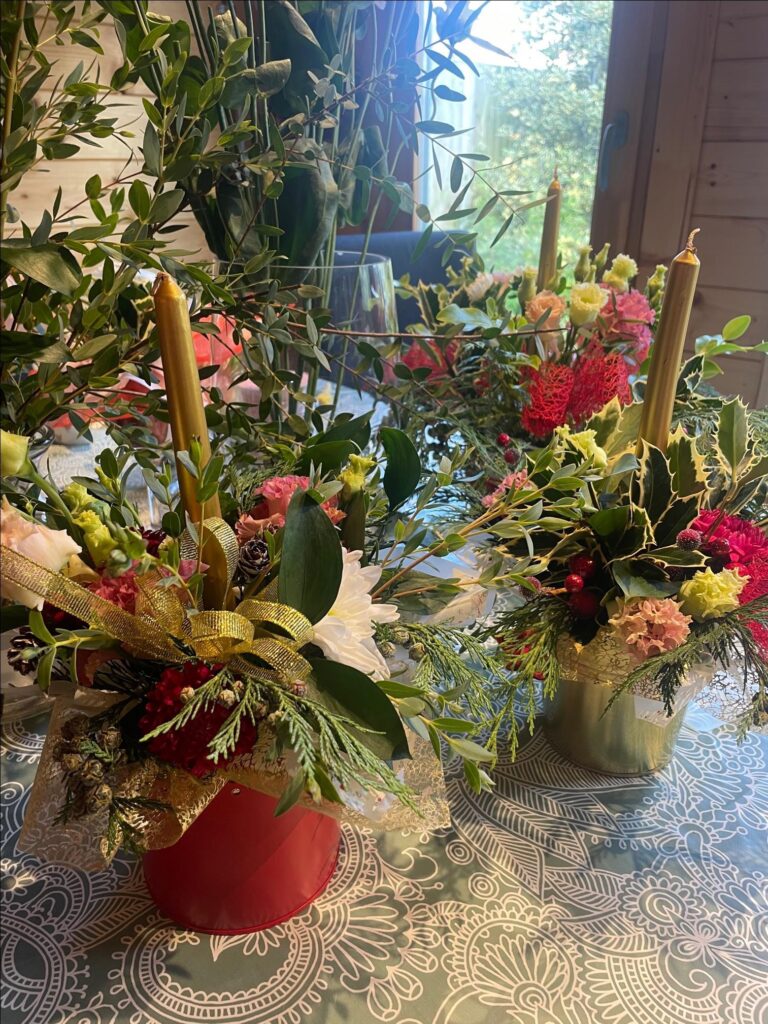 Christmas Table Centrepiece Creation