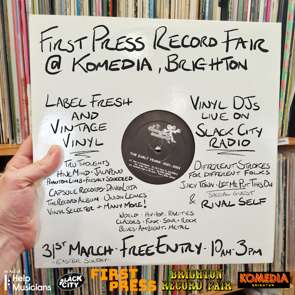 First Press Record Fair @ Komedia – 31st March