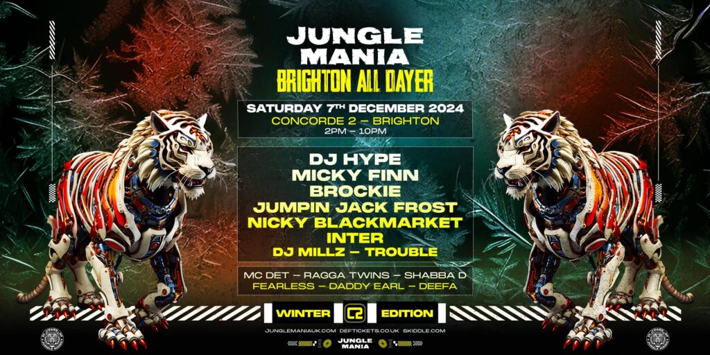 Jungle Mania Brighton All Dayer | Winter Edition