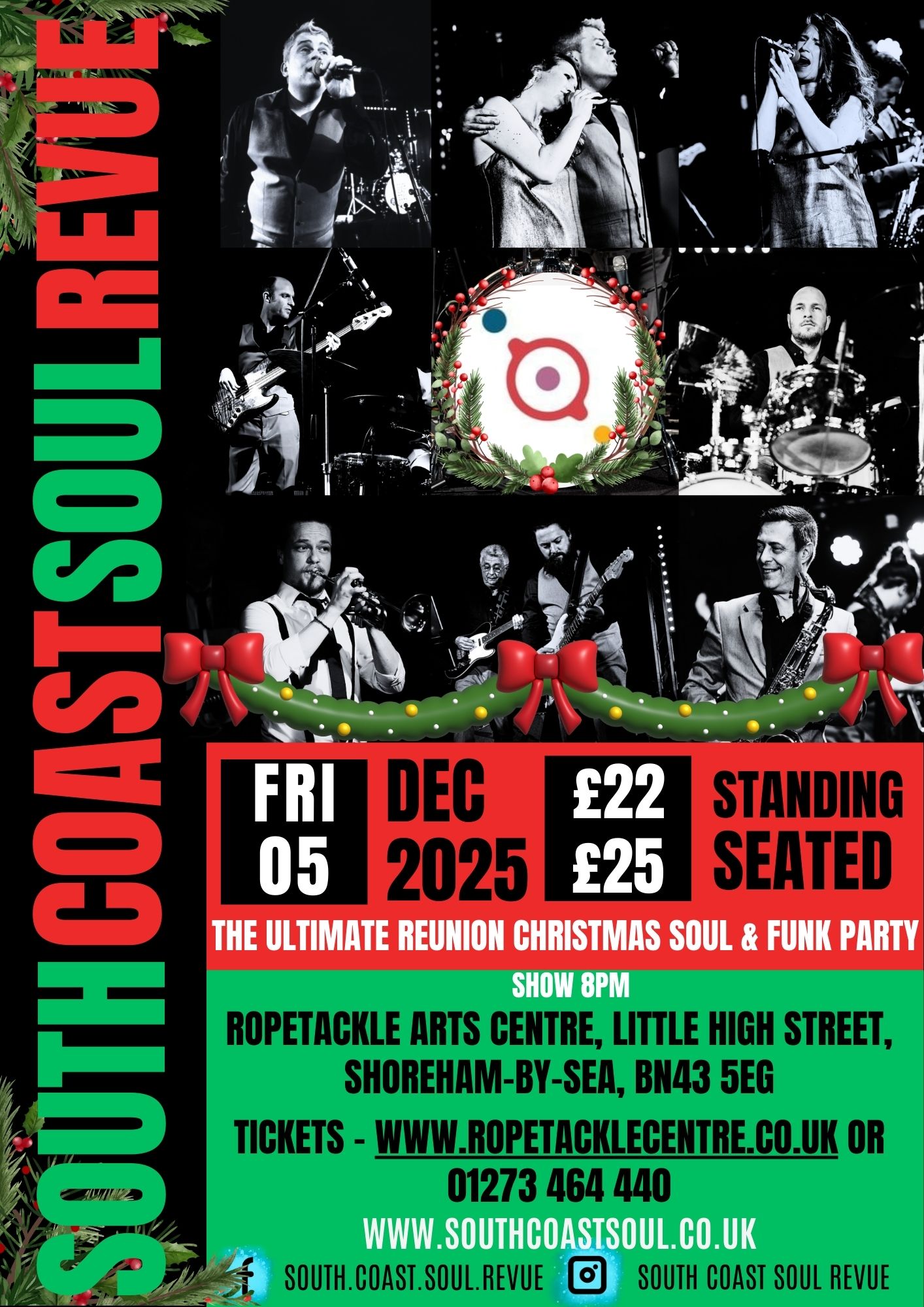 South Coast Soul Revue’s Christmas Reunion at Ropetackle Arts Centre