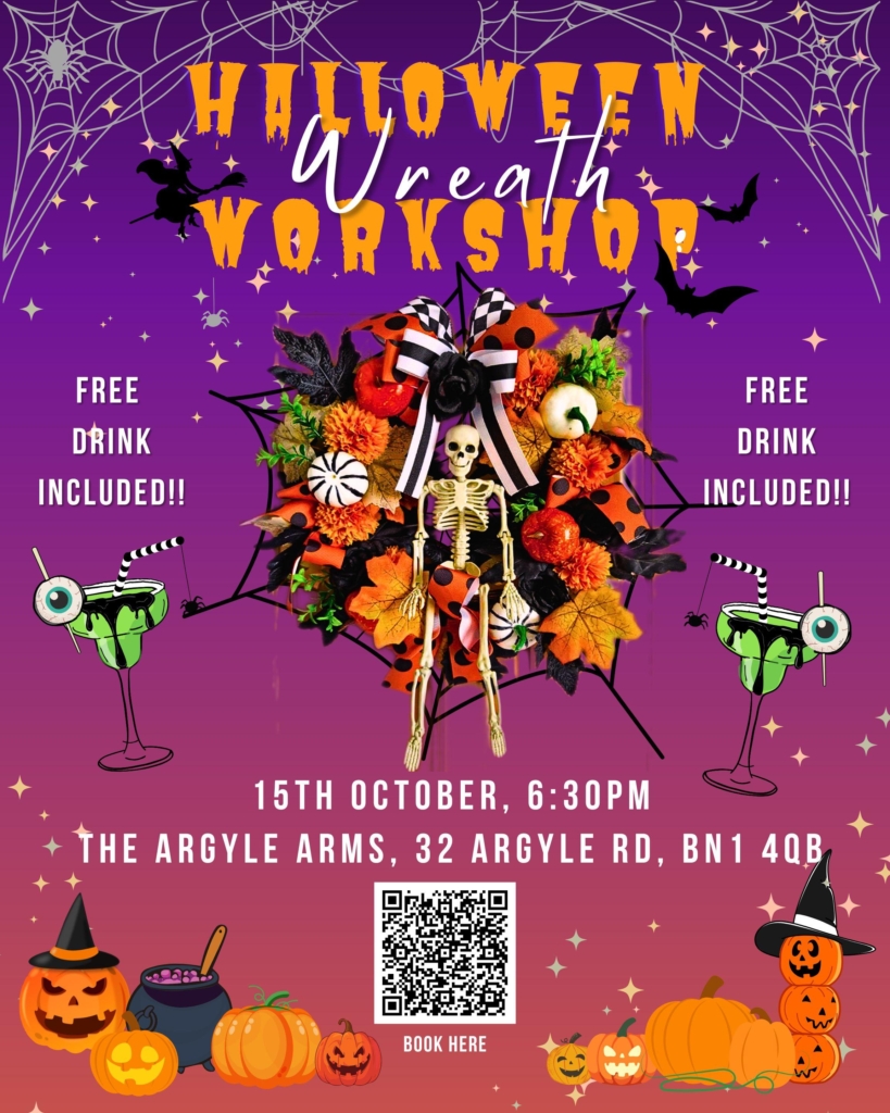 Halloween Wreath Workshop (FREE drink included!)