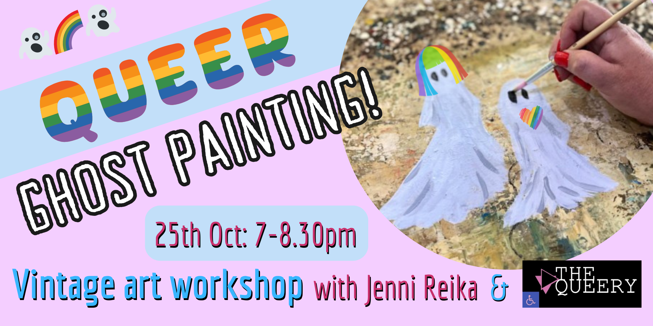 Queer Ghost-Painting - Vintage Art Workshop @ The Queery