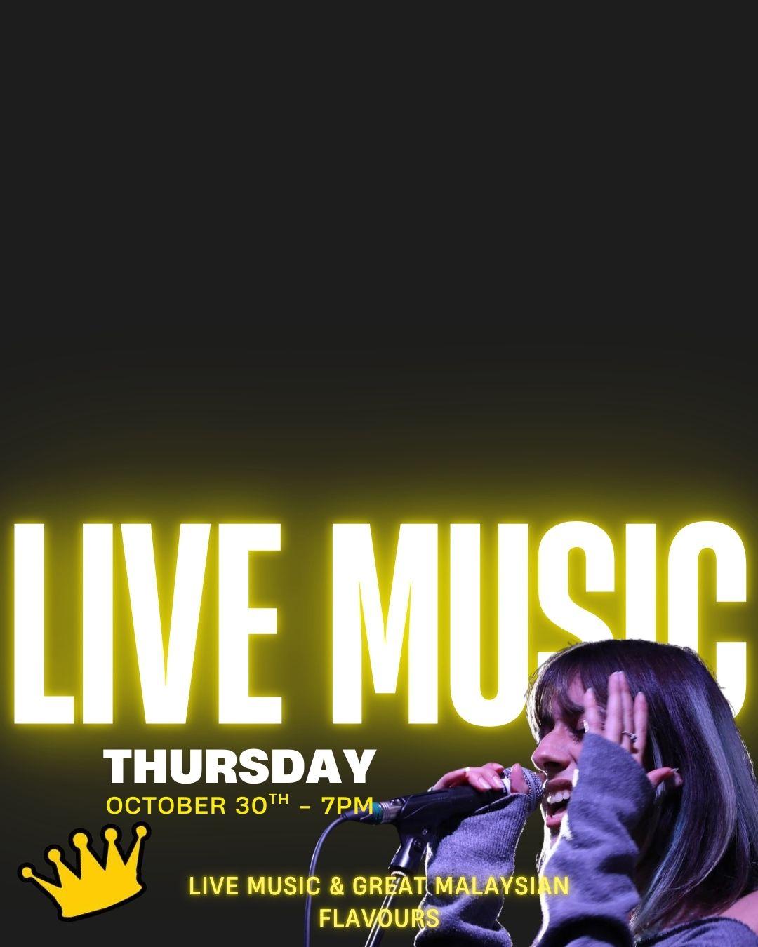 Live acoustic music by Ameera at Roti King!