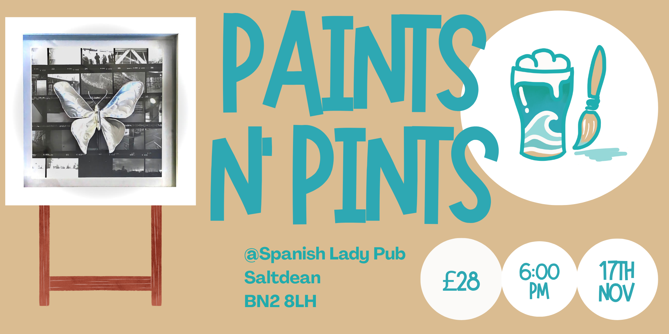 Paints n' Pints Presents: Art @ The Spanish