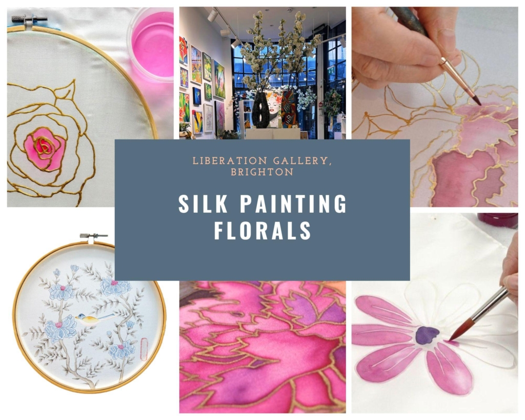 Floral silk painting with Ruth Egon