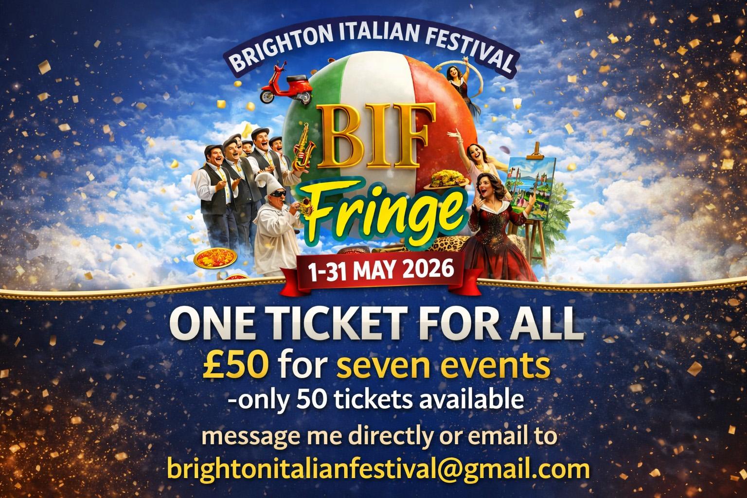 ONE FOR ALL Brighton Italian Festival 2026