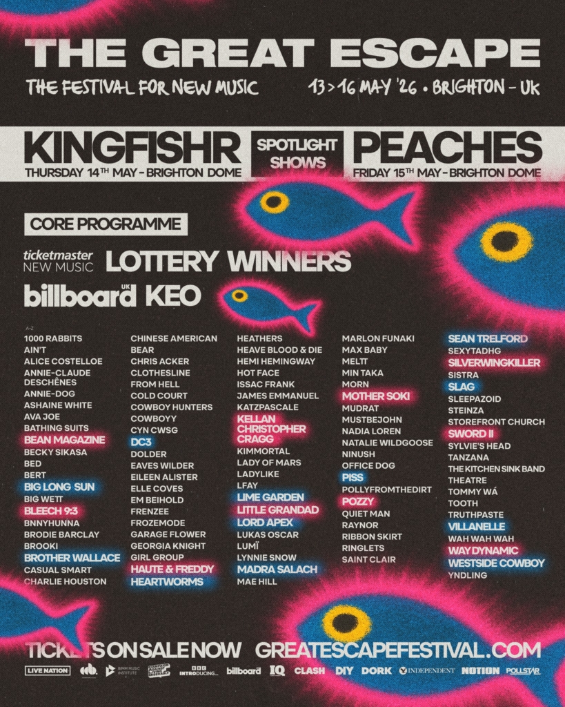 The Great Escape Festival – New Music Across Brighton & Hove – May 13th-16th