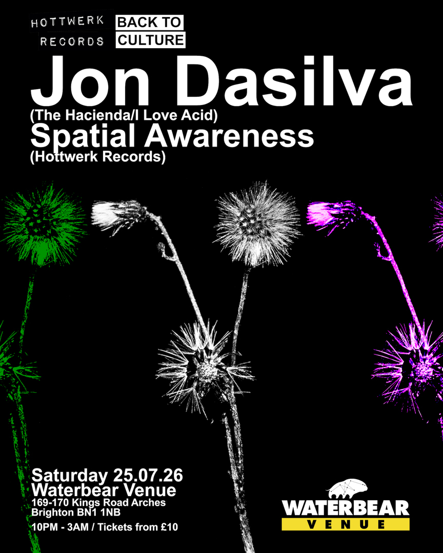 HOTTWERK RECORDS PRESENTS Jon Dasilva (THE HACIENDA/I LOVE ACID)