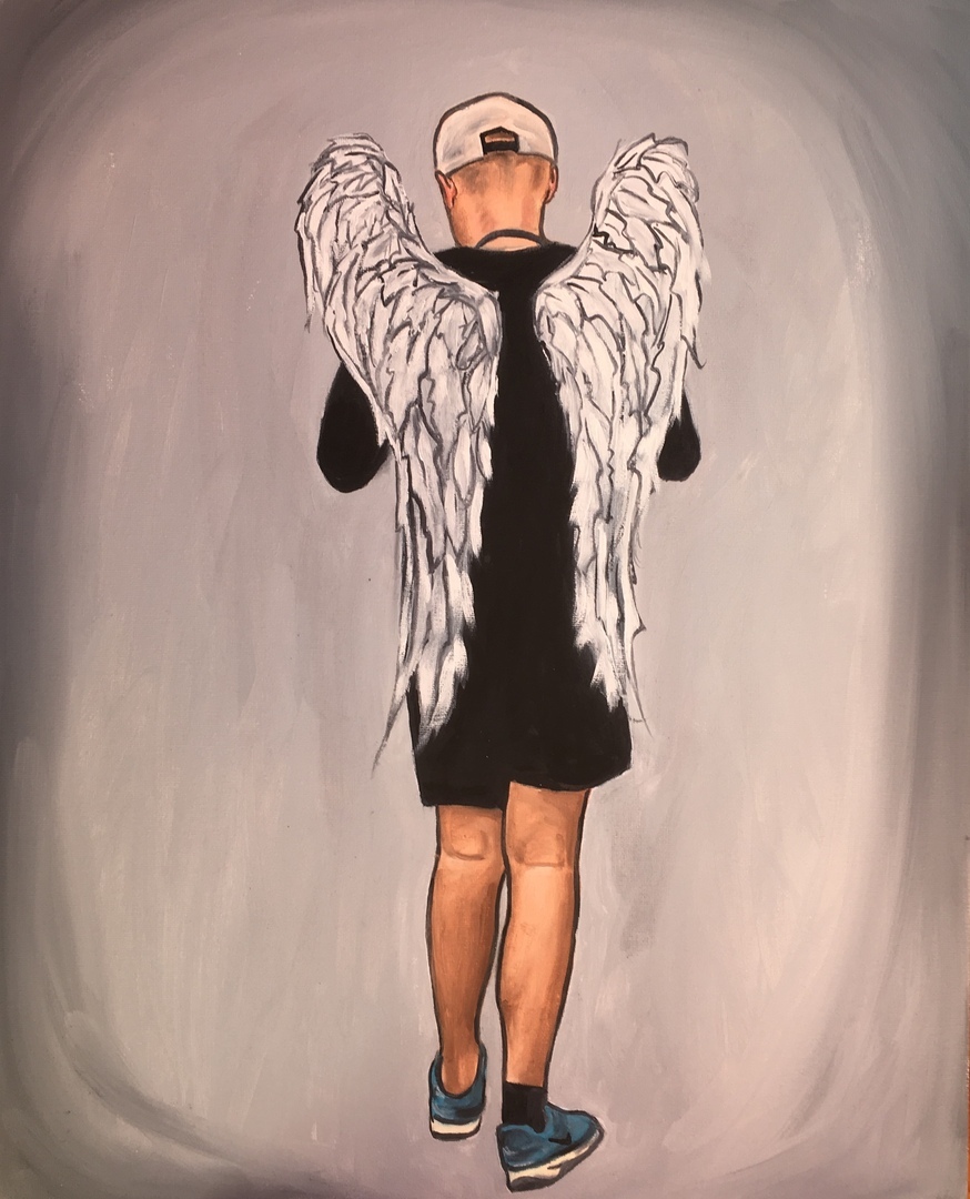 Beloved, paintings bringing suicide and addiction deaths into the light by Antonia Rolls